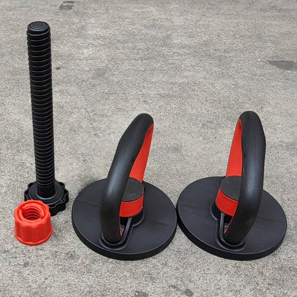 T&R SPORTS 1 Set  Adjustable Kettlebell Handle- Black&Red