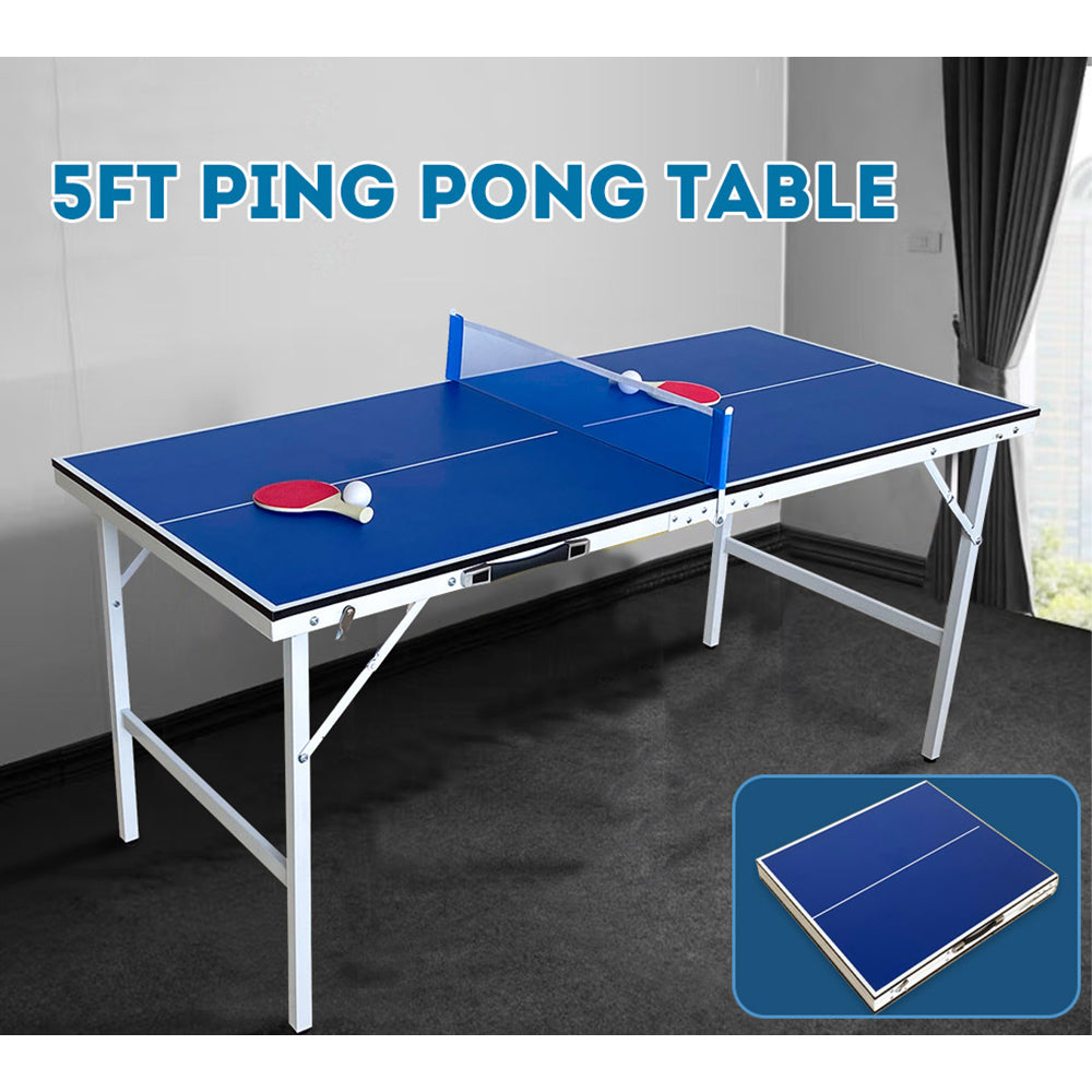 T&R SPORTS 5FT Foldable Table Tennis/Ping Pong Table