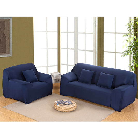 Mason Taylor Couch Stretch Sofa Lounge Cover Slipcover Protector 1 Seater - Navy