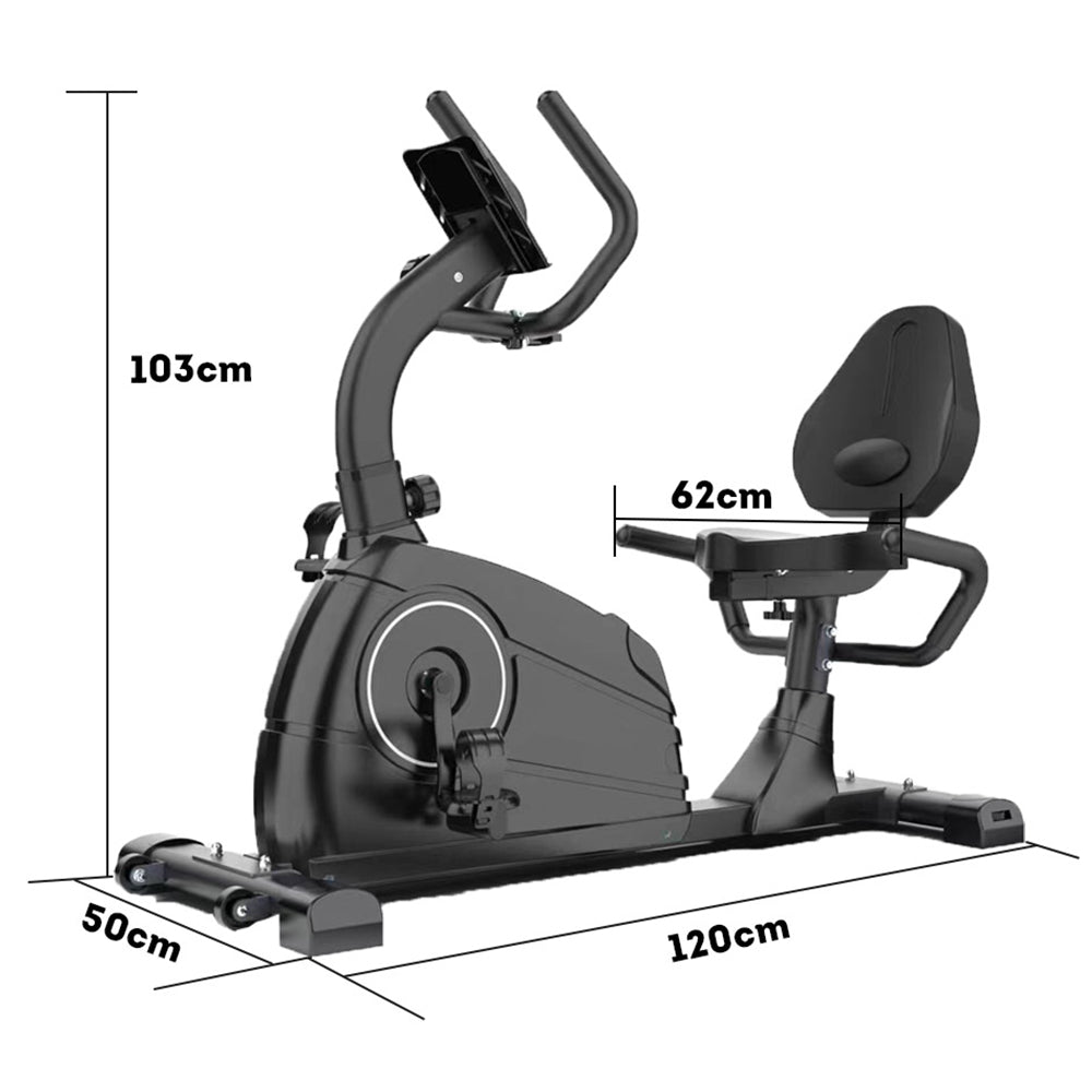 JMQ FITNESS QM1003 Adjustable Seat Spin Bike for Indoor Cylcing,  Belt Drive Hidden Flywheel - Black