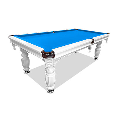 7FT Luxury Slate Pool Table Solid Timber Billiard Table Professional Snooker Game Table with Accessories Pack,White Frame [10% OFF PRE-SALE Red: Dispatch in 8 weeks] - Blue