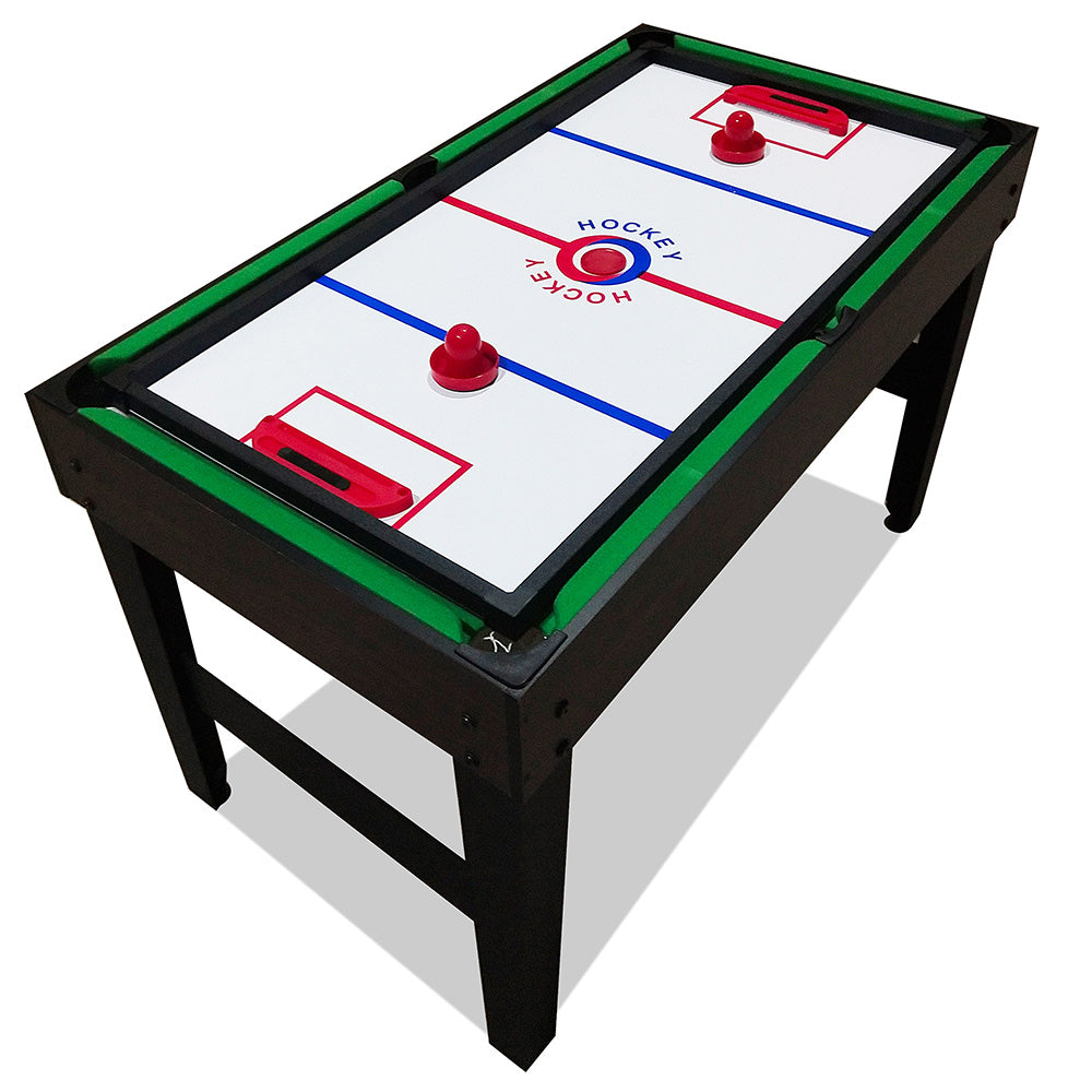 T&R SPORTS 4FT 4-In-1 For Kids Multifunctional Table Billiard/Air Hockey/Table Tennis/Football - Walnut