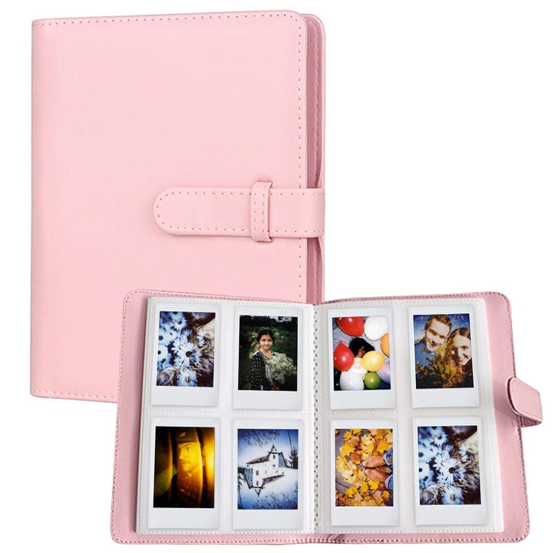 LIFEBEA 256 Pockets Photo Album for Fujifilm Instax Mini 11 12 9 40 Evo Liplay 8 7+ Instant Camera, Photo Album for Polaroid Kodak HP Zink 2x3" Photo (Pink)