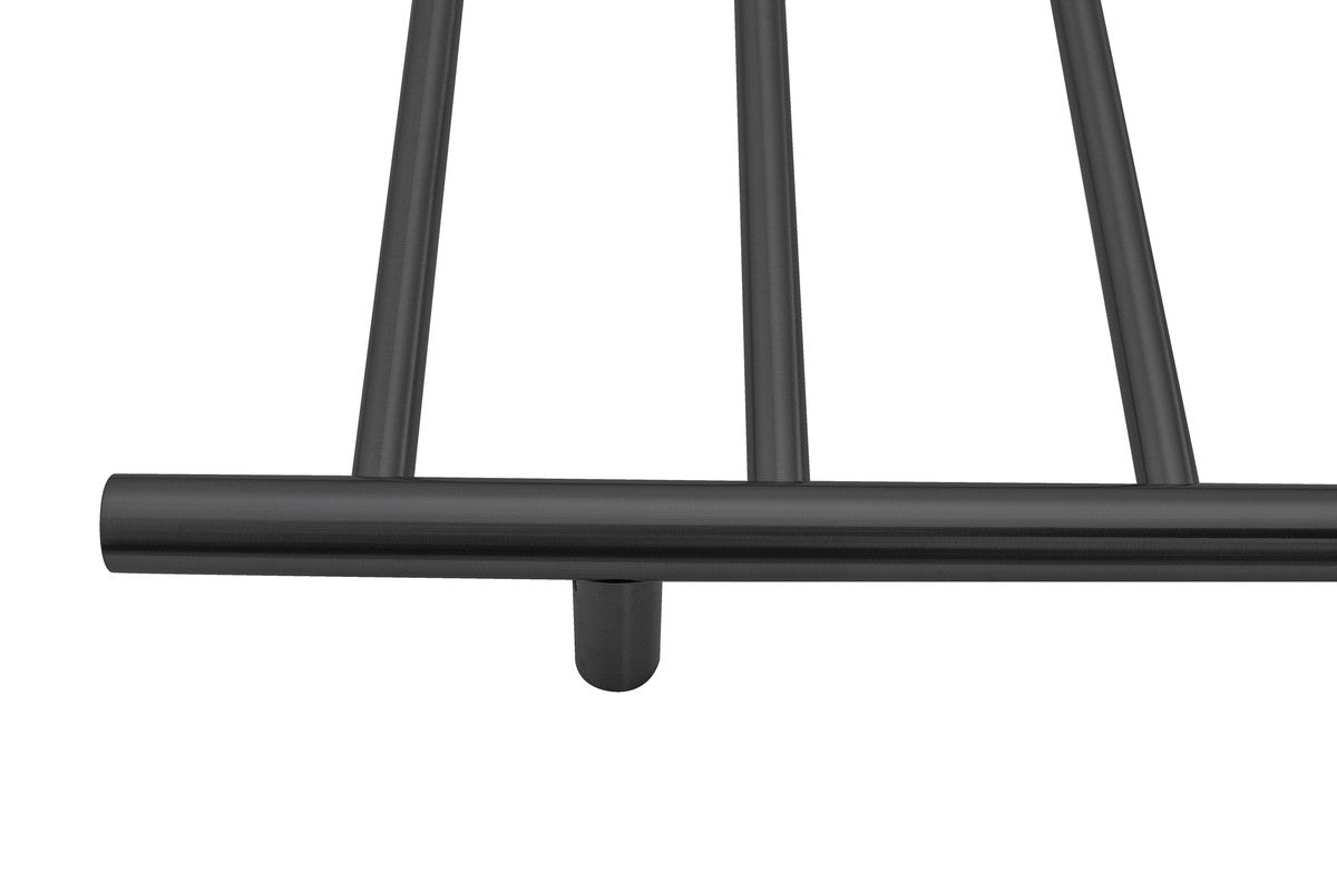 2023 Matte Black stainless steel Heated Towel Rail rack Round AU 1000*450mm