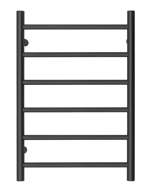 2023 Matte Black stainless steel Heated Towel Rail rack Round AU 1000*450mm