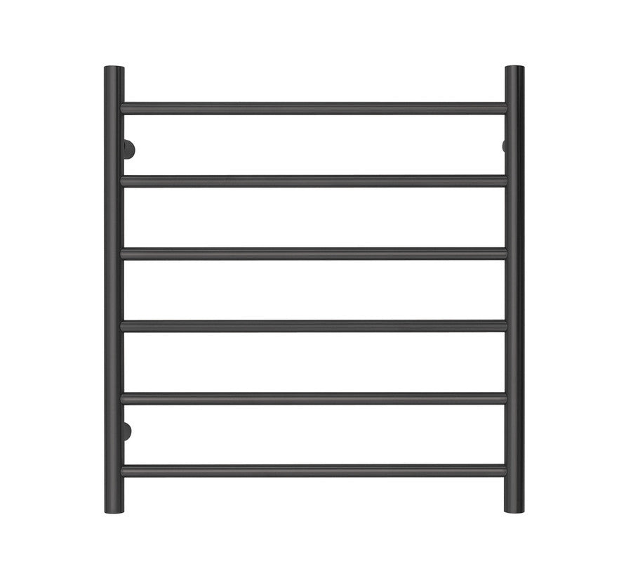 2023 Matte Black stainless steel Heated Towel Rail rack Round AU 1000*450mm