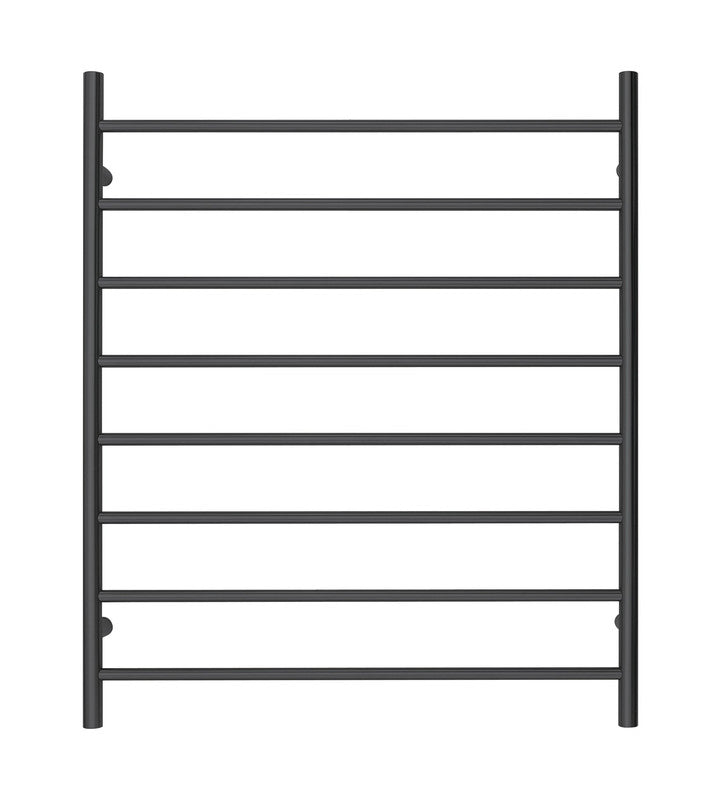 2023 Matte Black stainless steel Heated Towel Rail rack Round AU 1000*850mm