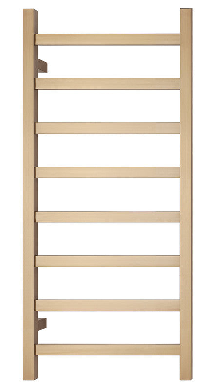 2023 Brushed Brass Gold stainless steel Heated Towel Rail rack Square AU 1000*450mm No Timer