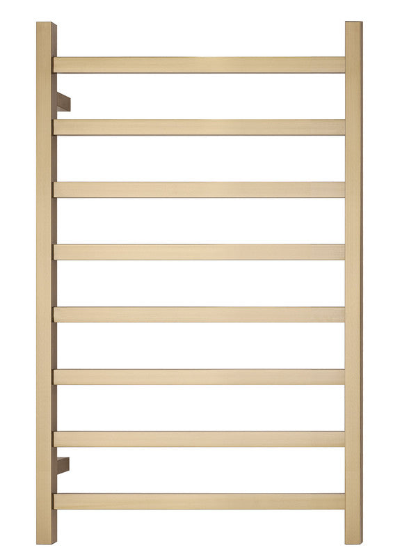 2023 Brushed Brass Gold stainless steel Heated Towel Rail rack Square AU 1000*450mm No Timer