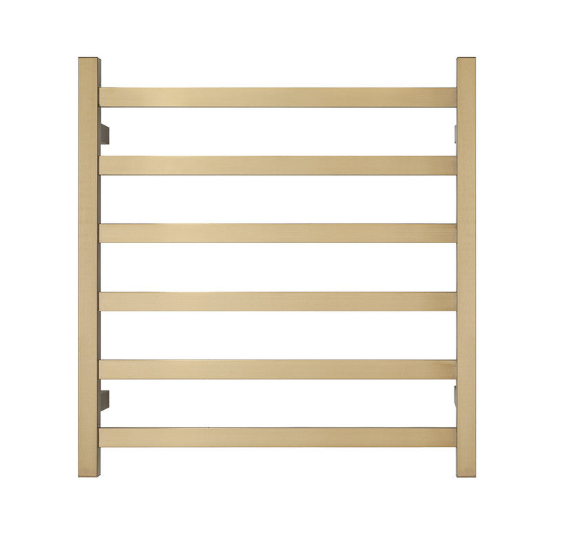 2023 Brushed Brass Gold stainless steel Heated Towel Rail rack Square AU 1000*450mm No Timer