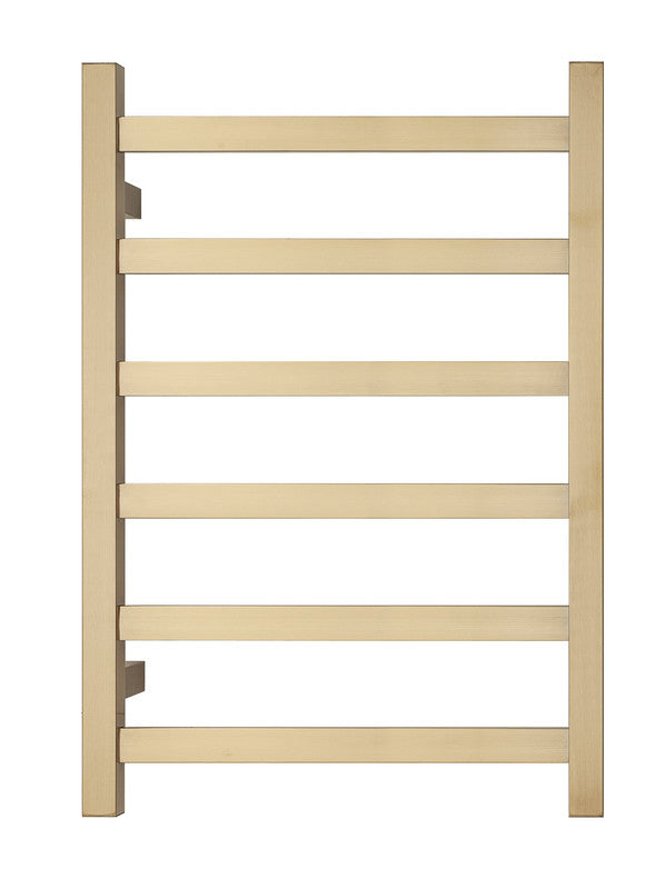 2023 Brushed Brass Gold stainless steel Heated Towel Rail rack Square AU 1000*450mm No Timer