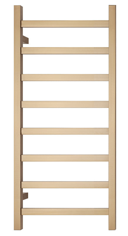 2023 Brushed Brass Gold stainless steel Heated Towel Rail rack Square AU 650*620mm No Timer