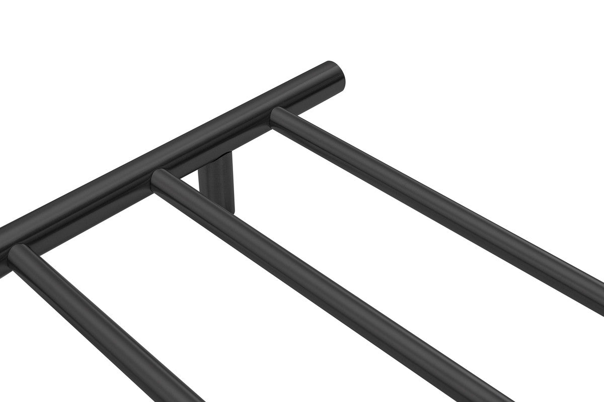 2023 Matte Black stainless steel Heated Towel Rail rack Round AU 1000*620mm Timer