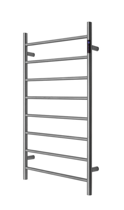 2023 Brushed Nickel stainless steel Heated Towel Rail rack Round AU 1000*620mm Timer