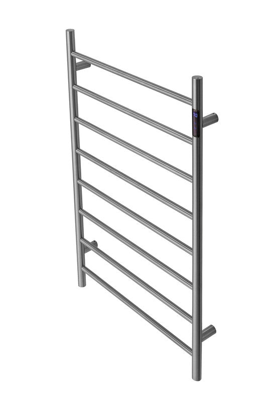 2023 Brushed Nickel stainless steel Heated Towel Rail rack Round AU 1000*620mm Timer