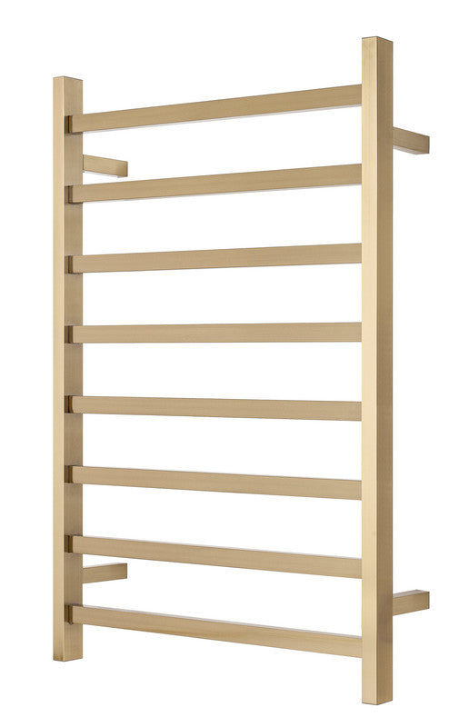 2023 Brushed Brass Gold stainless steel Heated Towel Rail rack Square AU 1000*620mm No Timer