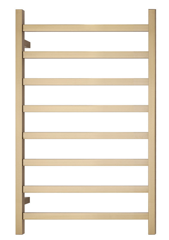 2023 Brushed Brass Gold stainless steel Heated Towel Rail rack Square AU 1000*620mm No Timer