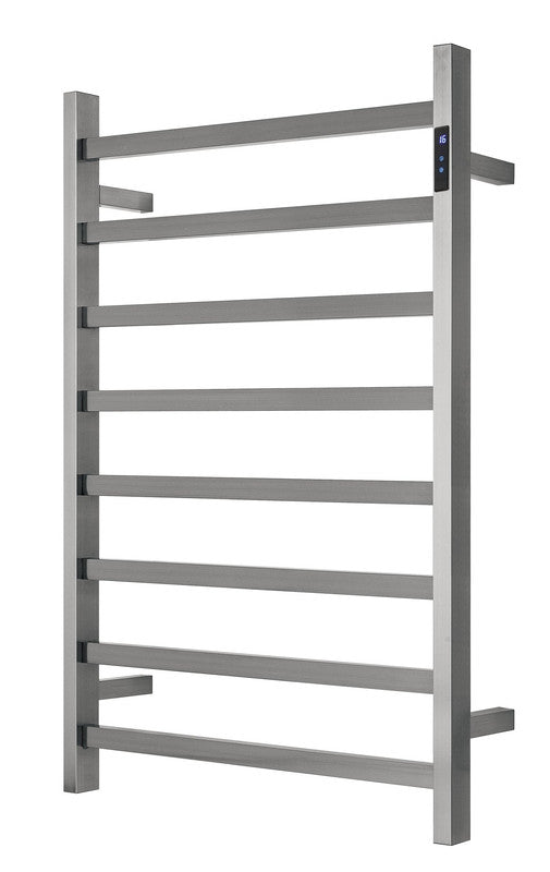 2023 Brushed Nickel stainless steel Heated Towel Rail rack Square AU 1000*620mm Timer