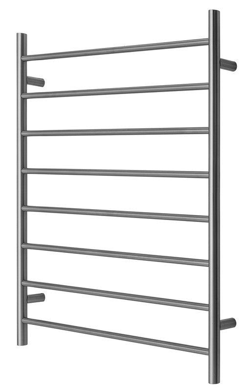 2023 Brushed Gunmetal stainless steel NON Heated Towel Rail rack Round AU 1000*850mm
