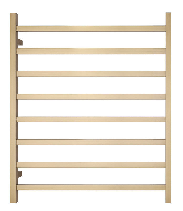 2023 Brushed Brass Gold stainless steel Heated Towel Rail rack Square AU 1000*850mm No Timer