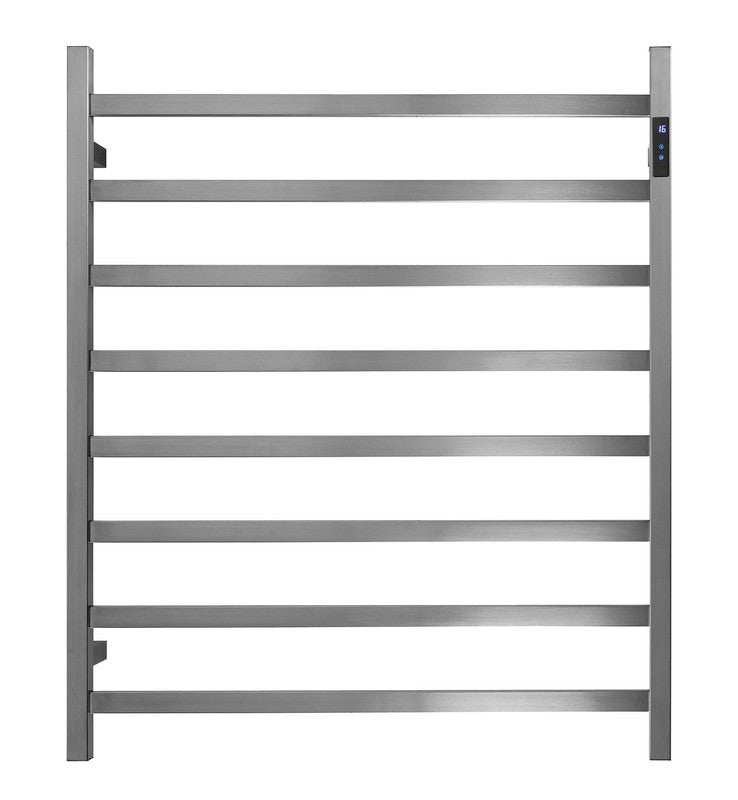 2023 Brushed Nickel stainless steel Heated Towel Rail rack Square AU 1000*850mm Timer