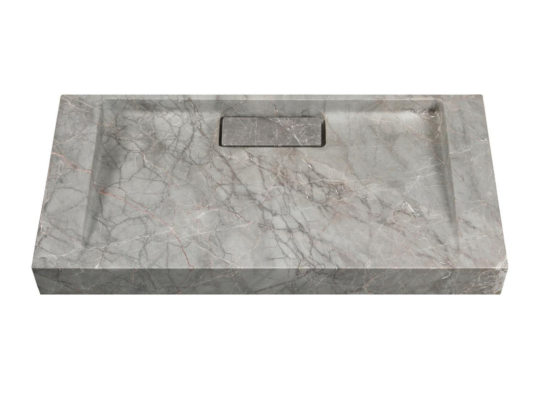 2023 Hand Crafted Marble Nature stone wash basin Carrara White Matt Grey Gloss Black wall hung