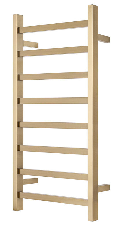 2023 Brushed Brass Gold stainless steel Heated Towel Rail rack Square AU 510*850mm No Timer