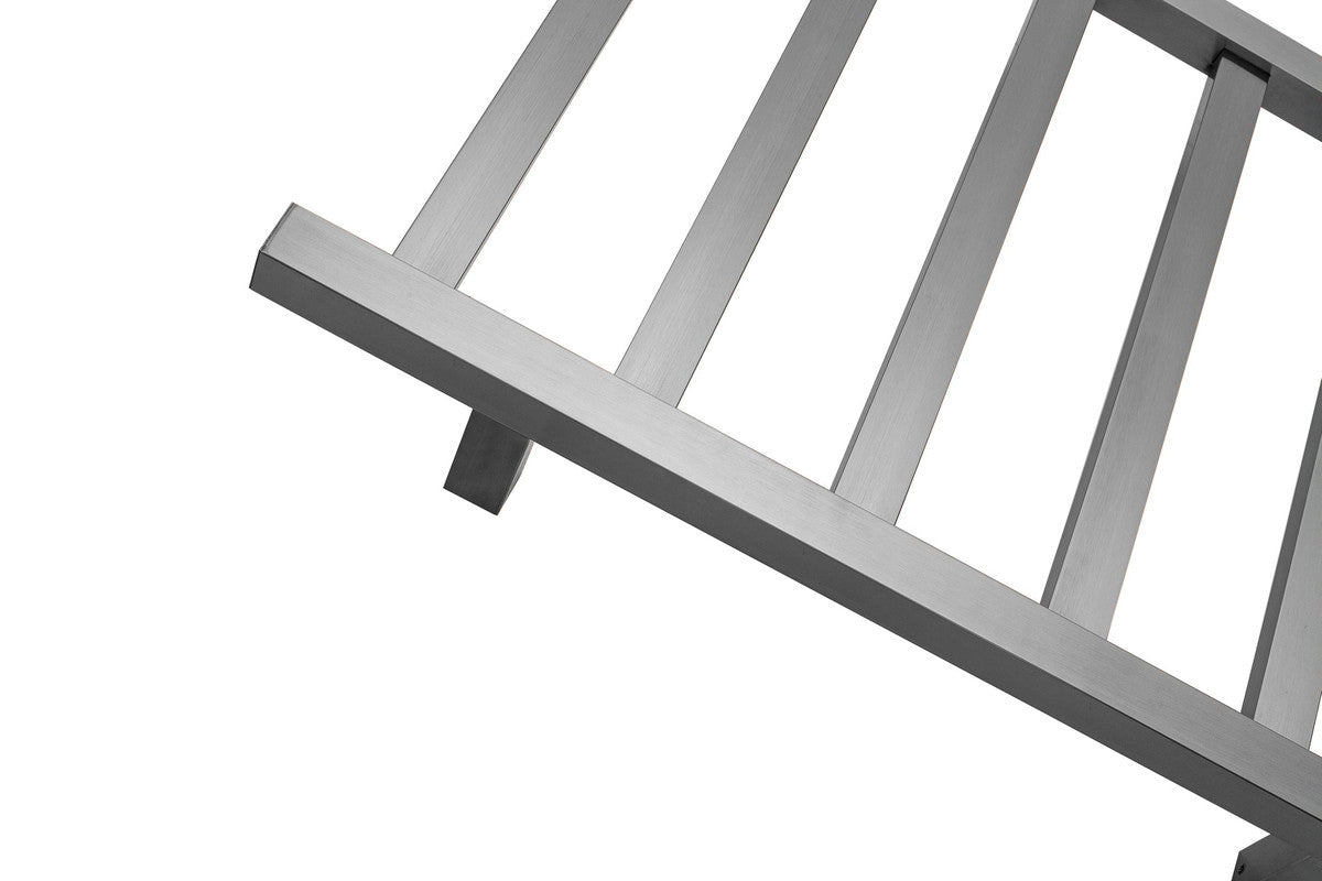 2023 Brushed Gunmetal stainless steel Heated Towel Rail rack Square AU 650*450mm Timer