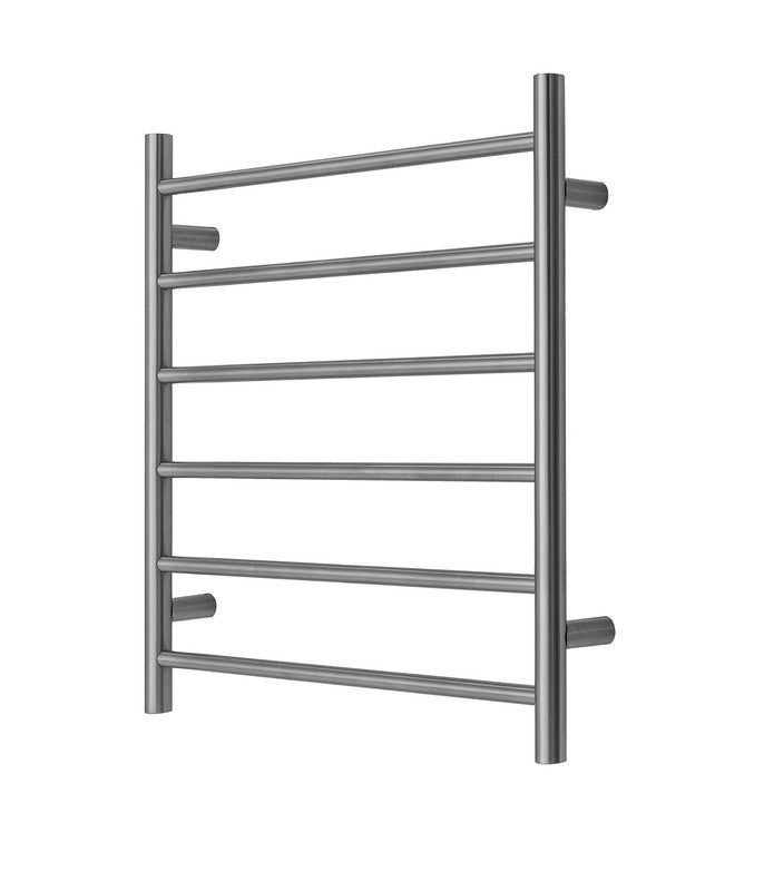 2023 Brushed Gunmetal stainless steel NON Heated Towel Rail rack Round AU 650*620mm