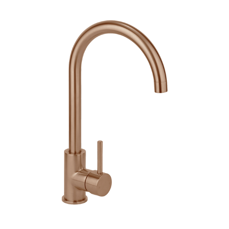 2023 Matte black goose neck  gunmetal Brushed gold burnished copper stainless steel kitchen mixer