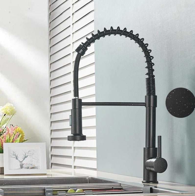 2023 Matte Black Pull out Kitchen tap with spray function