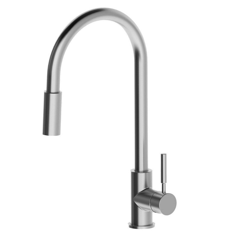 2023 Matte Black Pull out Kitchen tap Solid stainless steel PVD plated