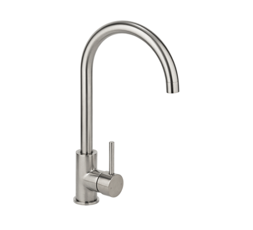 2023 Matte Black Goose neck Swivel Kitchen tap stainless steel PVD plated