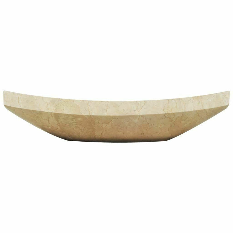 2021 Hand Crafted Marble Nature stone wash basin Herm??s Cream 500*350*120 mm