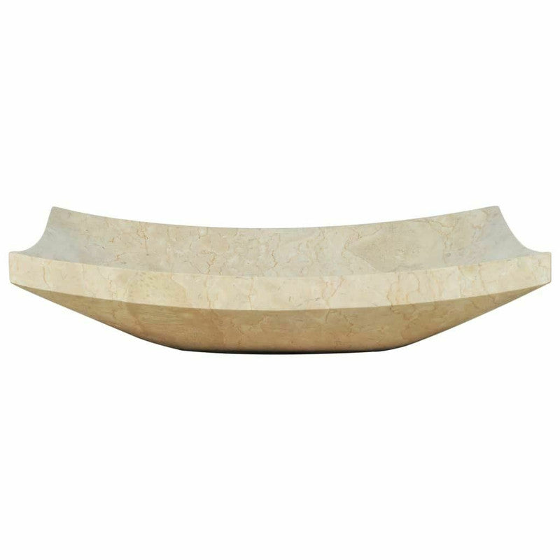 2021 Hand Crafted Marble Nature stone wash basin Herm??s Cream 500*350*120 mm