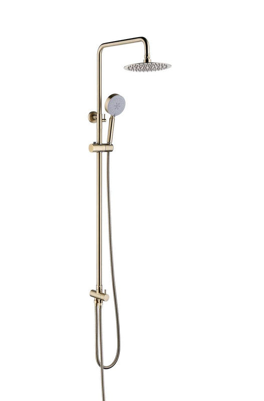 2023 Brushed Brass Gold Stainless Steel 304 made shower set with diverter 200 mm head sprayer hand held head