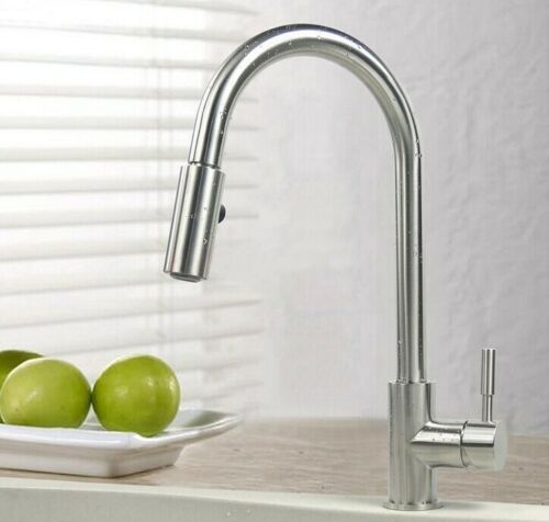 2023 Brushed Gunmetal pull out with spray function spring kitchen mixer tap faucet Stainless steel Made PVD plated