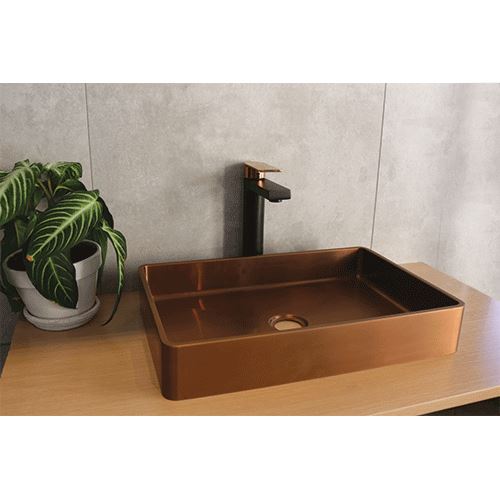 2020 New Burnished Gunmetal brass gold bench top mount basin sink