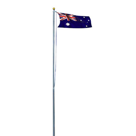 6.0m Flag Pole Full Set / Kit w Australian Flag