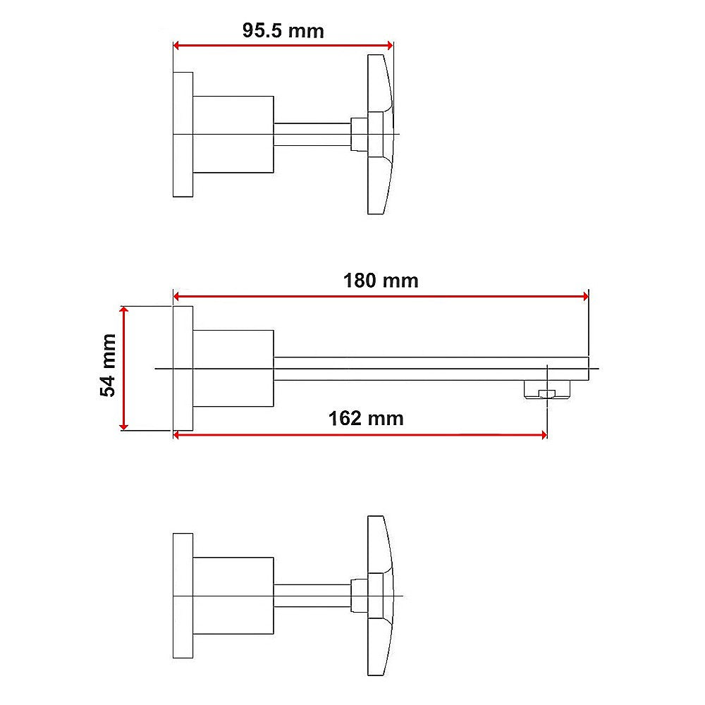 3pc Bath Mixer Set