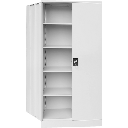 Two-Door Shelf Office Gym Filing Storage Locker Cabinet Safe