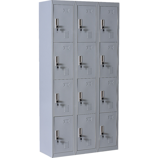 Twelve-Door Office Gym Shed Storage Locker