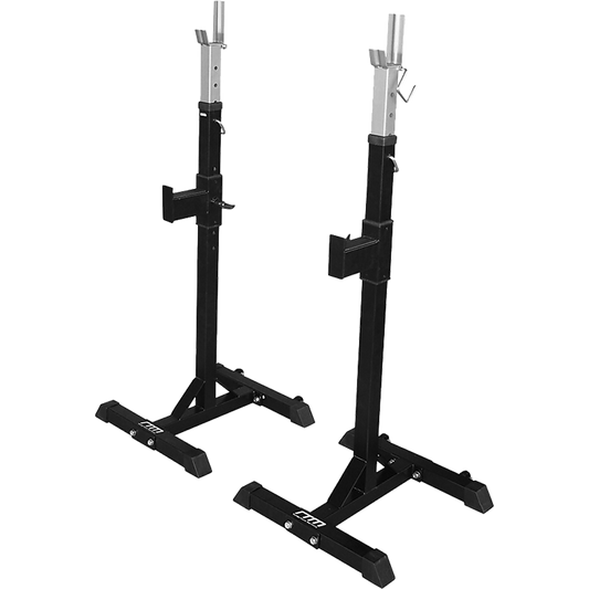 Squat Rack Stand Pair Bench Press Weight Lifting Barbell