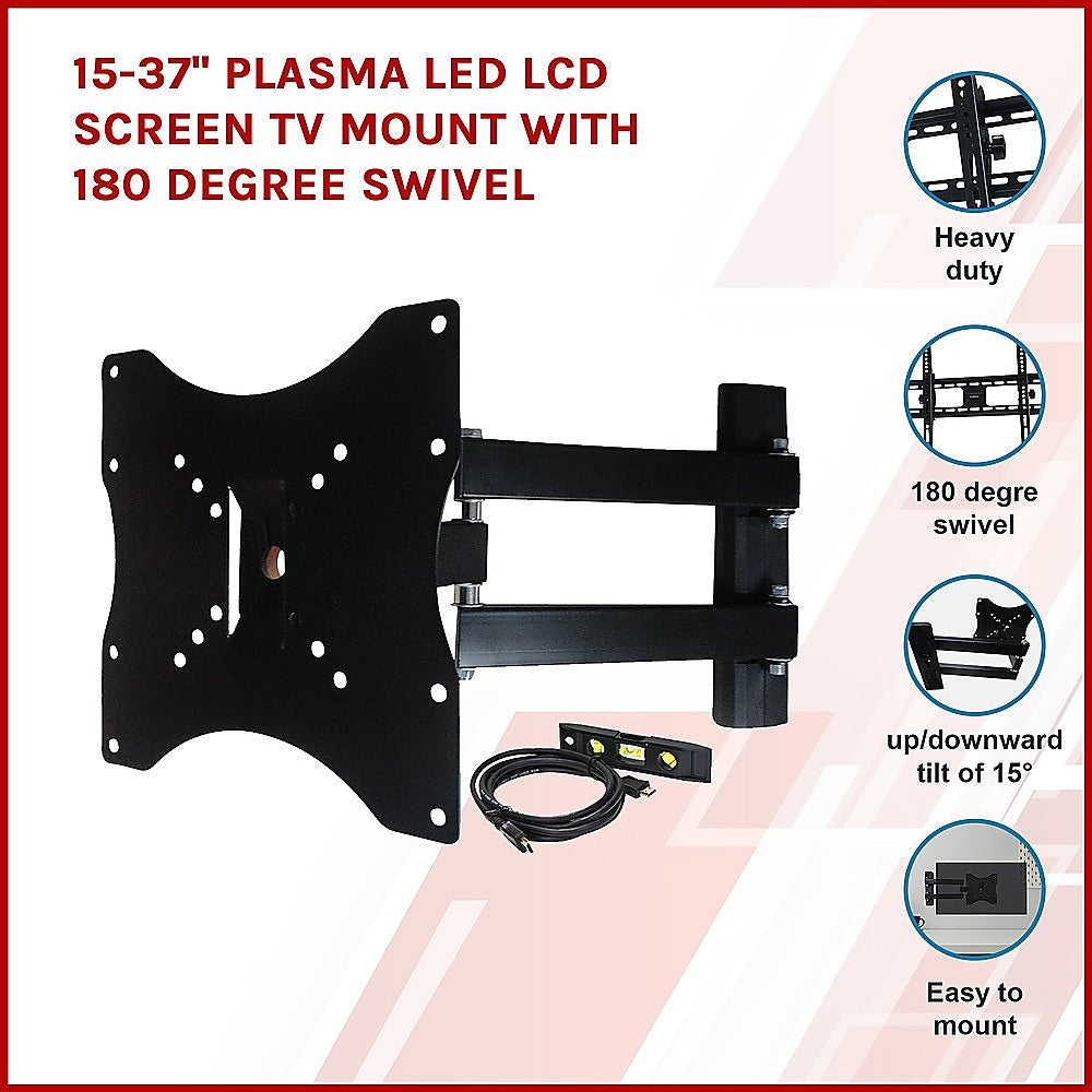 15-37" Plasma LED LCD Screen TV Mount with 180 Degree Swivel