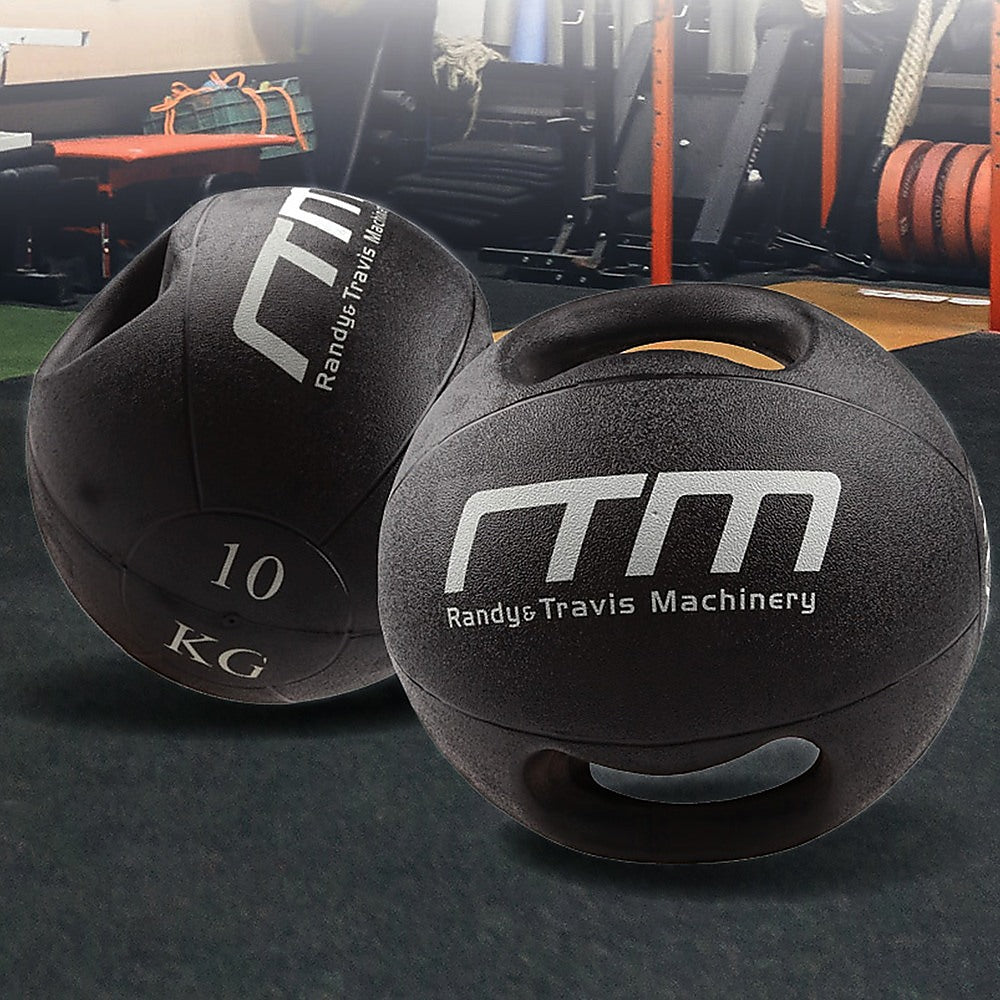 10kg Double-Handled Rubber Medicine Core Ball