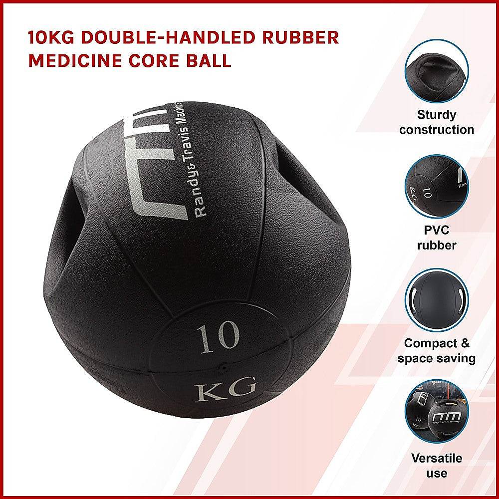 10kg Double-Handled Rubber Medicine Core Ball