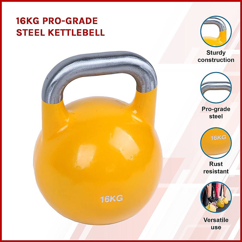 16KG Pro-Grade Steel KettleBell