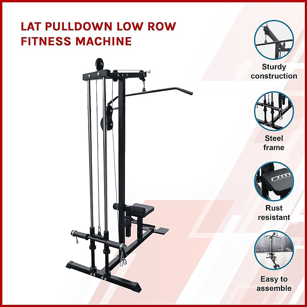 Lat PullDown Low Row Fitness Machine