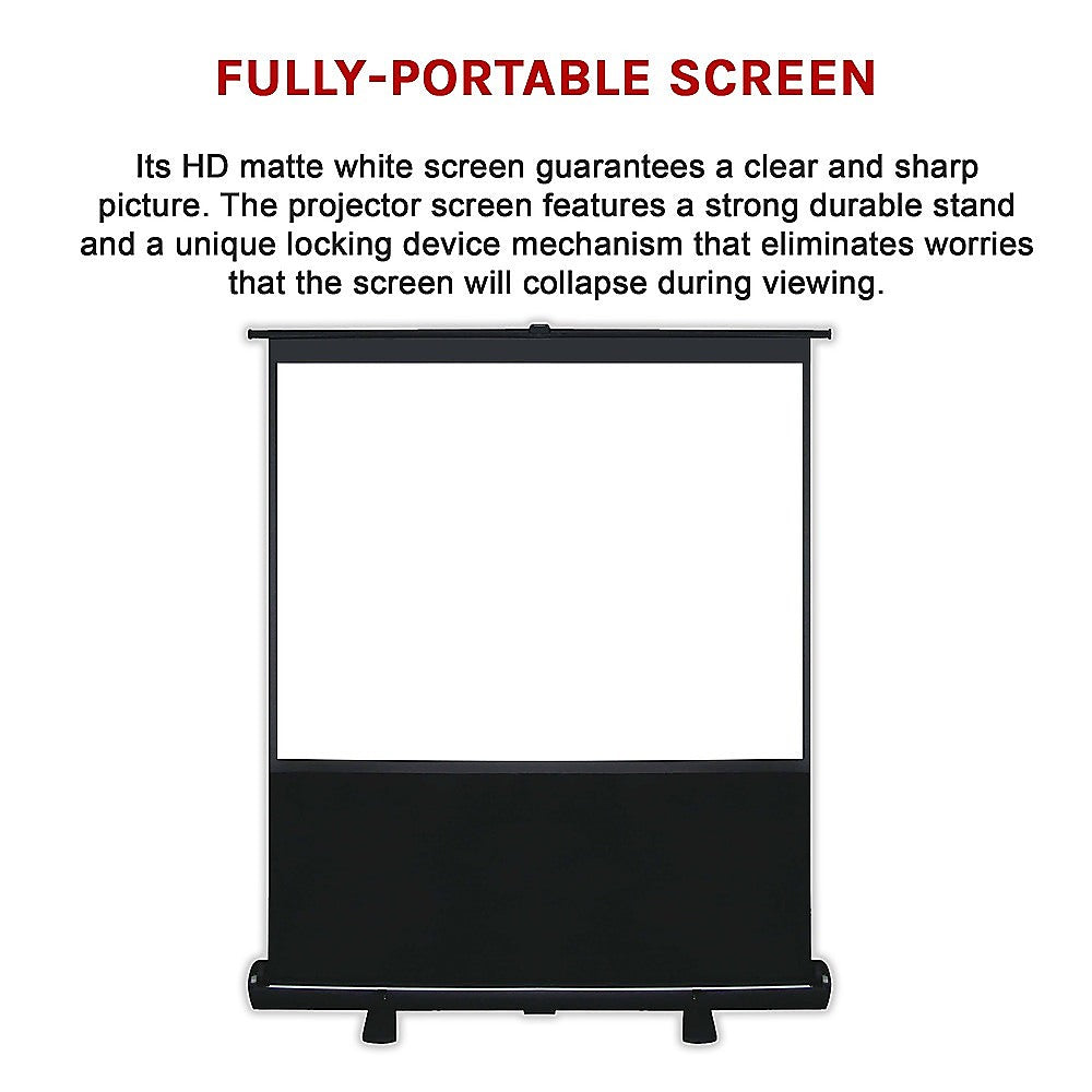 100" Pull Up Portable Office Projection Screen