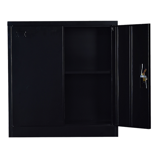 Two-Door Shelf Office Gym Filing Storage Locker Cabinet Safe